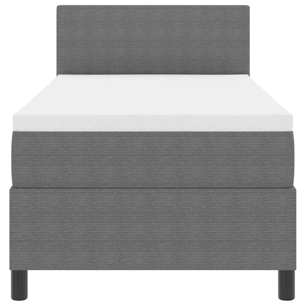 Letto a Sorgente LED Grigio chiaro e bianco 80 x 200 cm 3337575