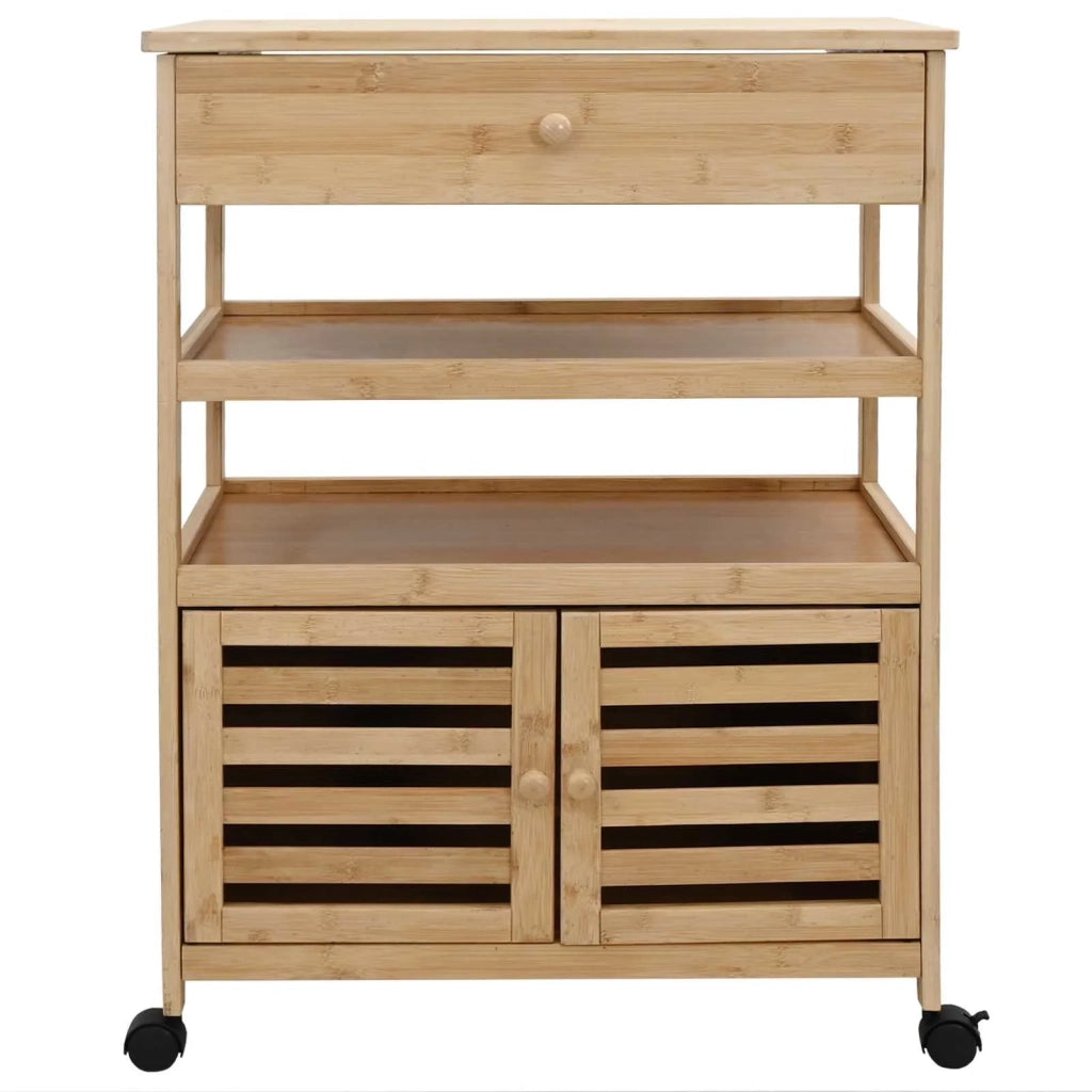 Carrello da Cucina con Ruote Naturale 59,5 x 36 x 82 cm Bamb¨´ CFW8996627