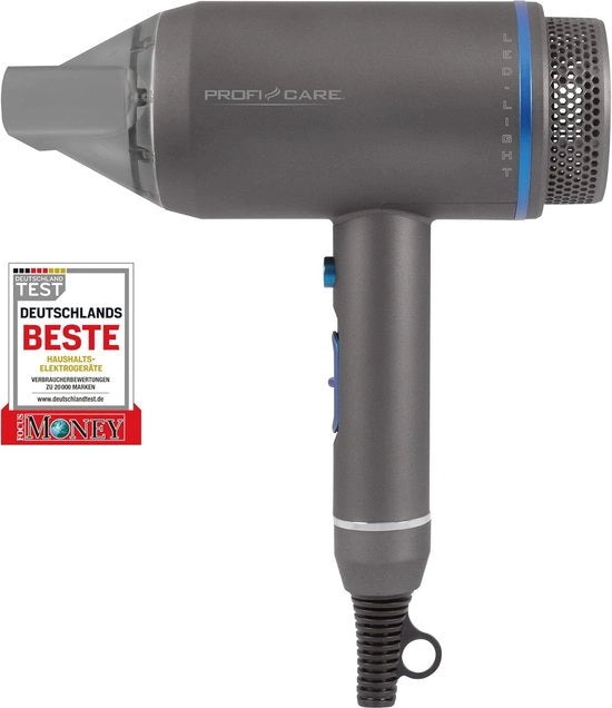 Föhn Professionale Compattibile con Ionizzazione - Ideale per Casa e Viaggio - 1600 Watt