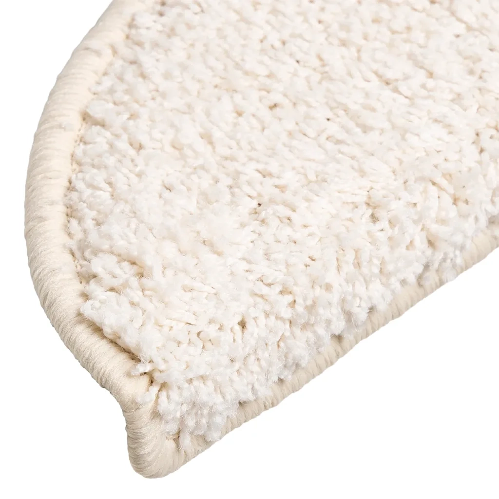 Tappetini per scale 20 pz 56x17x3 cm Bianco Semicircolari 3365843
