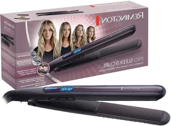 Stilettang per Capelli - 2-in-1 con Piastre a Forma Sferica S6505