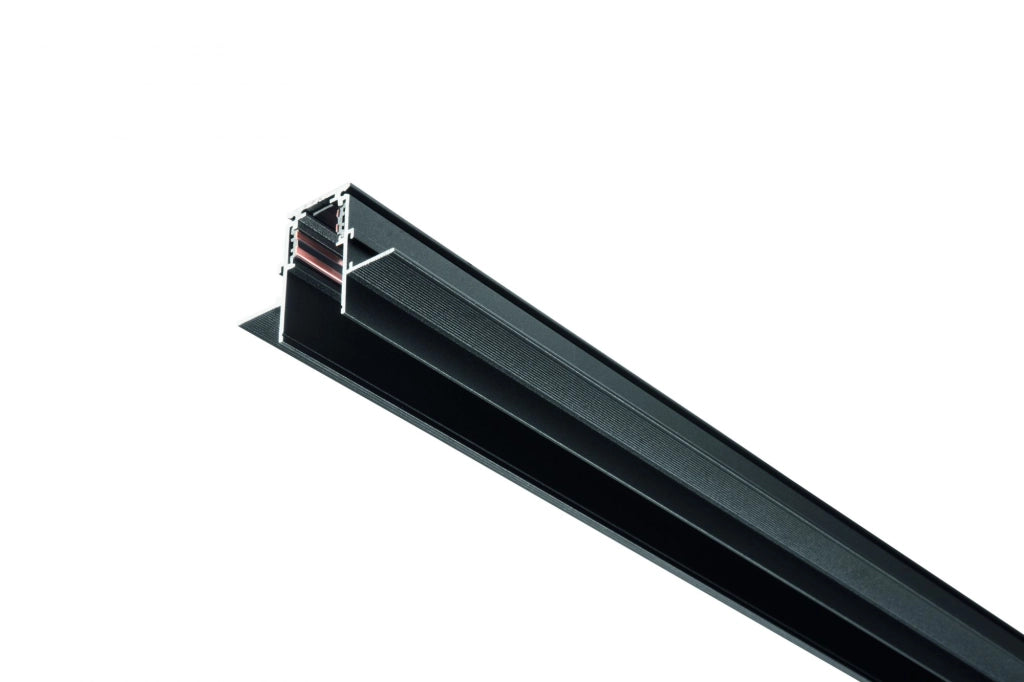 BINARIO MAGNETICO DA INCASSO 2 mt NERO