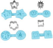 Set di Modelli per Dolci in Silicone da 4 - Fiori per Fondant/Cake - Strumento da Cucina Riciclabile - Adatto per Cupcake/ Cioccolato - Materiale Sicuro e Sostenibile - Facile da Pulire - Muffiniera