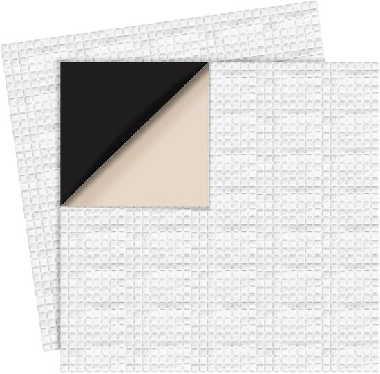 Patch di riparazione 20x20cm - Butirrubbero/Aluminio - Autoadesivo - Foliaggio per laghetti - Piscina per giardino - Spessore 1mm