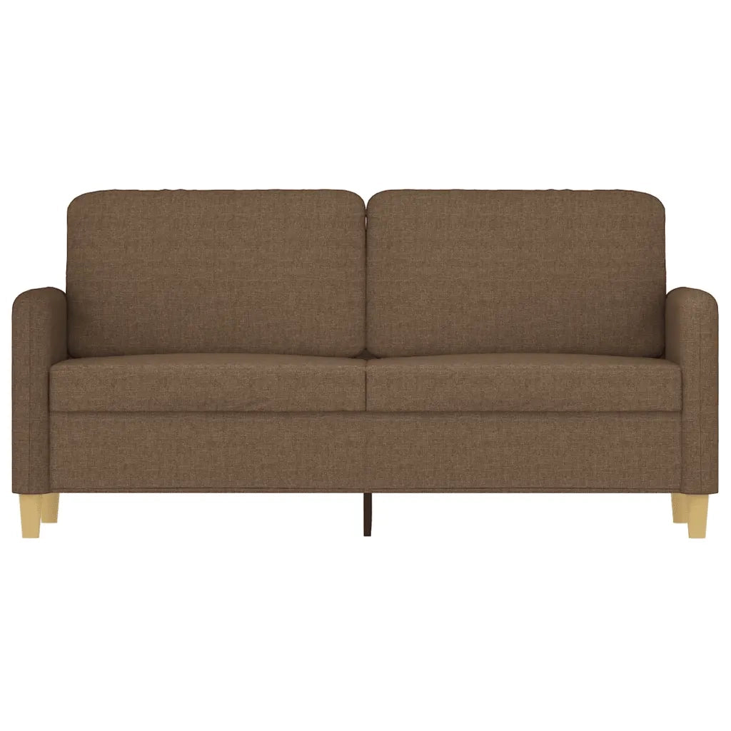Divano a 2 Posti-Sofa 2 Posti Marrone 140 cm in Tessuto 428584