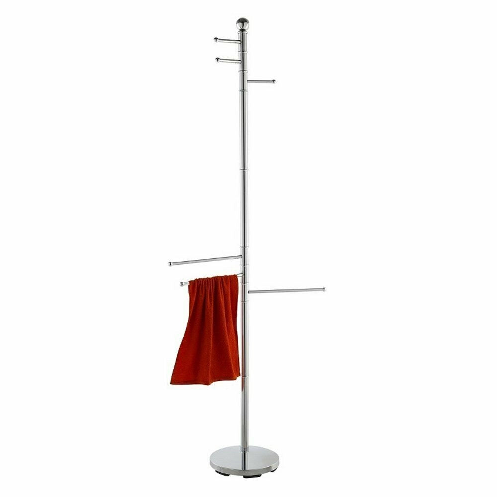 Piantana porta Asciugamani o Accappatoio Feridras 6 bracci 177cm Bianco e Cromo Colorazione: Cromo