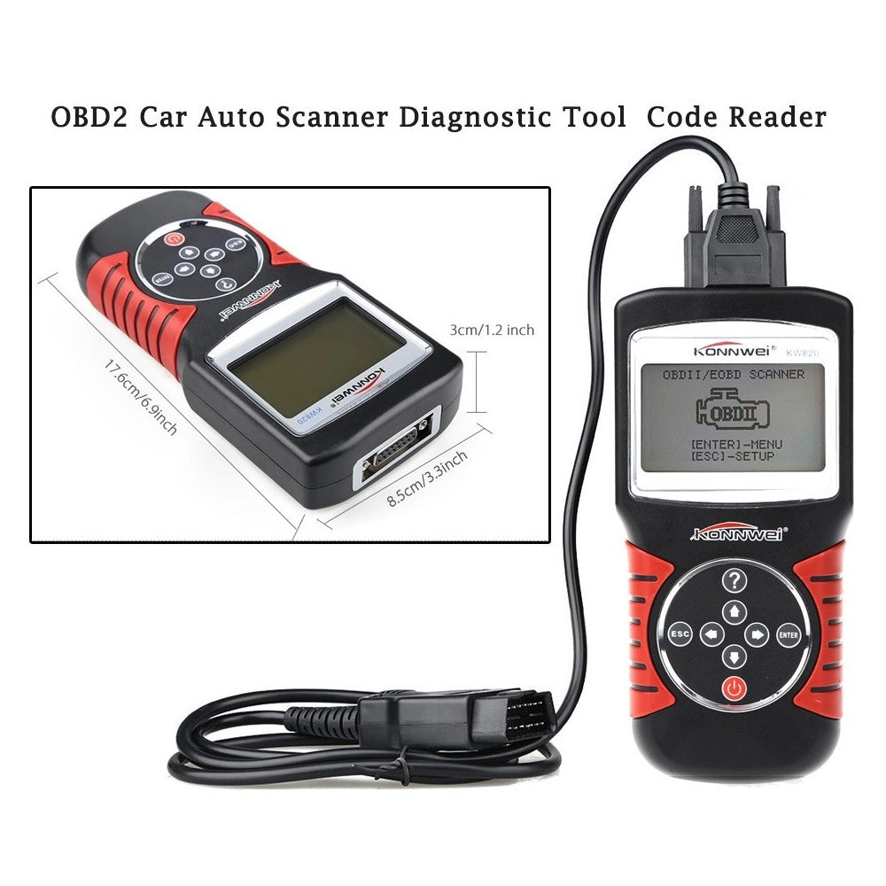 Trade Shop - Scanner Diagnosi Eobd Obdii2 Diagnostica Lettore Codici Errore Centralina Auto -