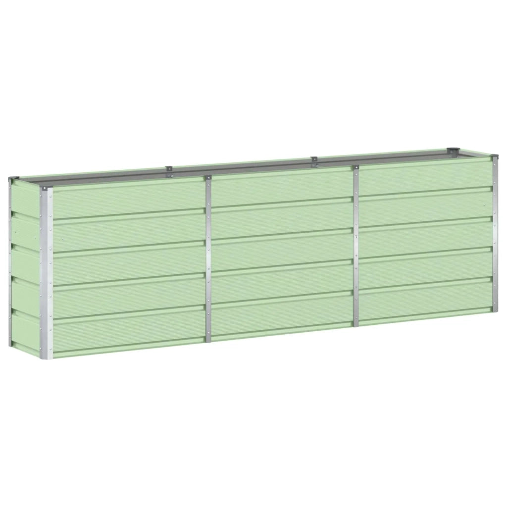 Fioriera | Cassetta per fiori | Vaso Verde 240 x 40 x 75 cm Acciaio