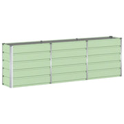 Fioriera | Cassetta per fiori | Vaso Verde 240 x 40 x 75 cm Acciaio