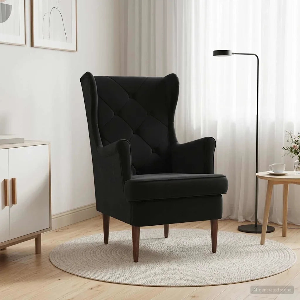 Poltrona Nero Velluto 42029912