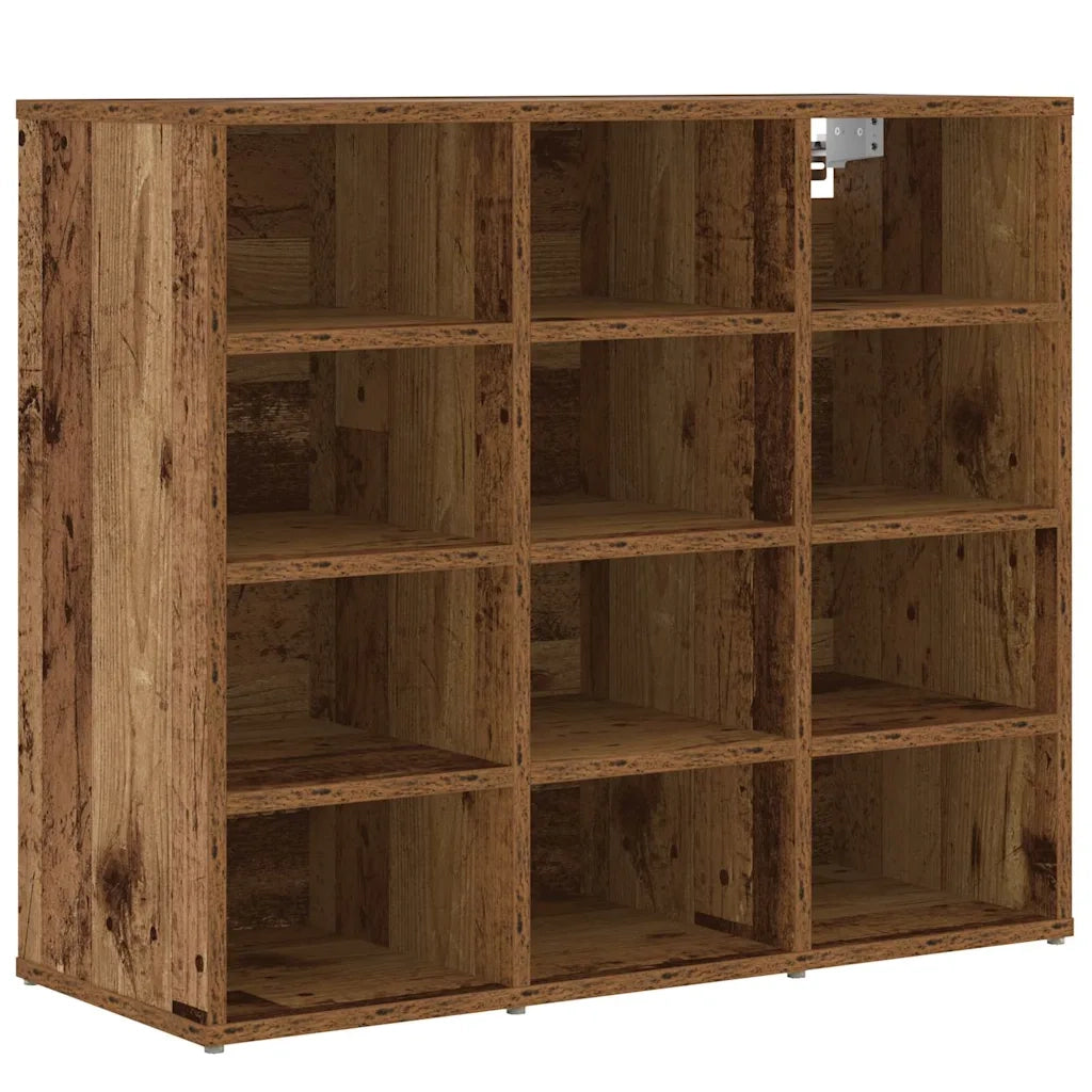 Mobile per scarpe-Scarpiera Legno vecchio 77,5 x 30 x 67 cm