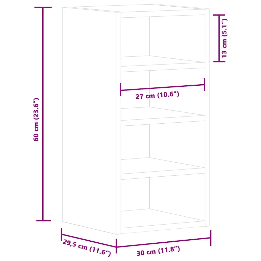 Mobile Pensile “Riga” Bianco 30x29,5x60 cm 854166