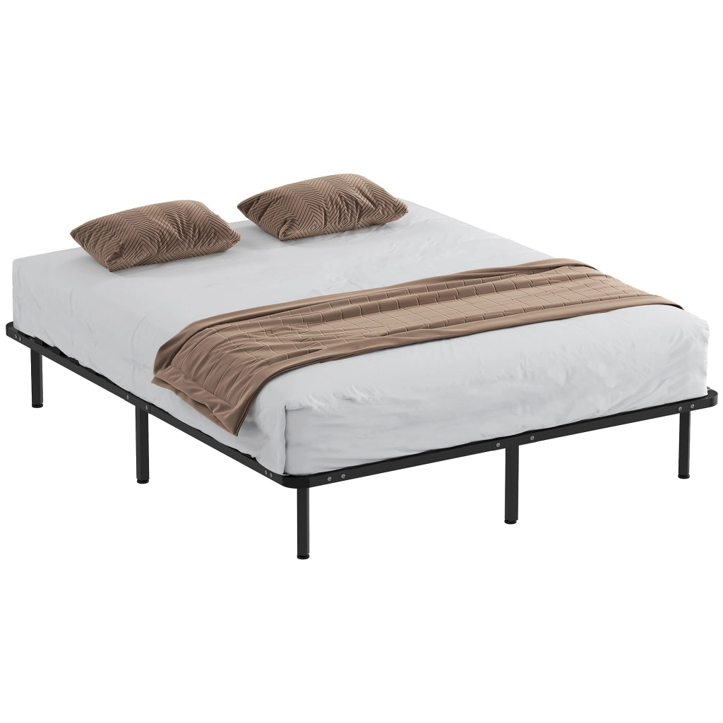 Letto Matrimoniale Contenitore in Legno Massello con Rete a Doghe ¨C Minimal ¨C Nero 160x190 cm
