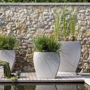 Vaso Veca Eclipse 99 cm – Design moderno per interno ed esterno Colore: Bianco