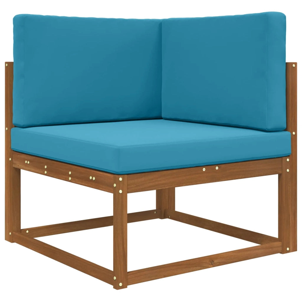 Cuscino per divano da esterno 3 pcs Blu Reale Poliestere 900873