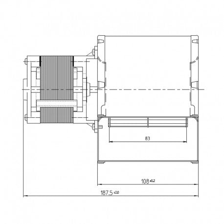 VENTILATORE CENTRIFUGO CFO-DA80x83-35 206506 FERGAS