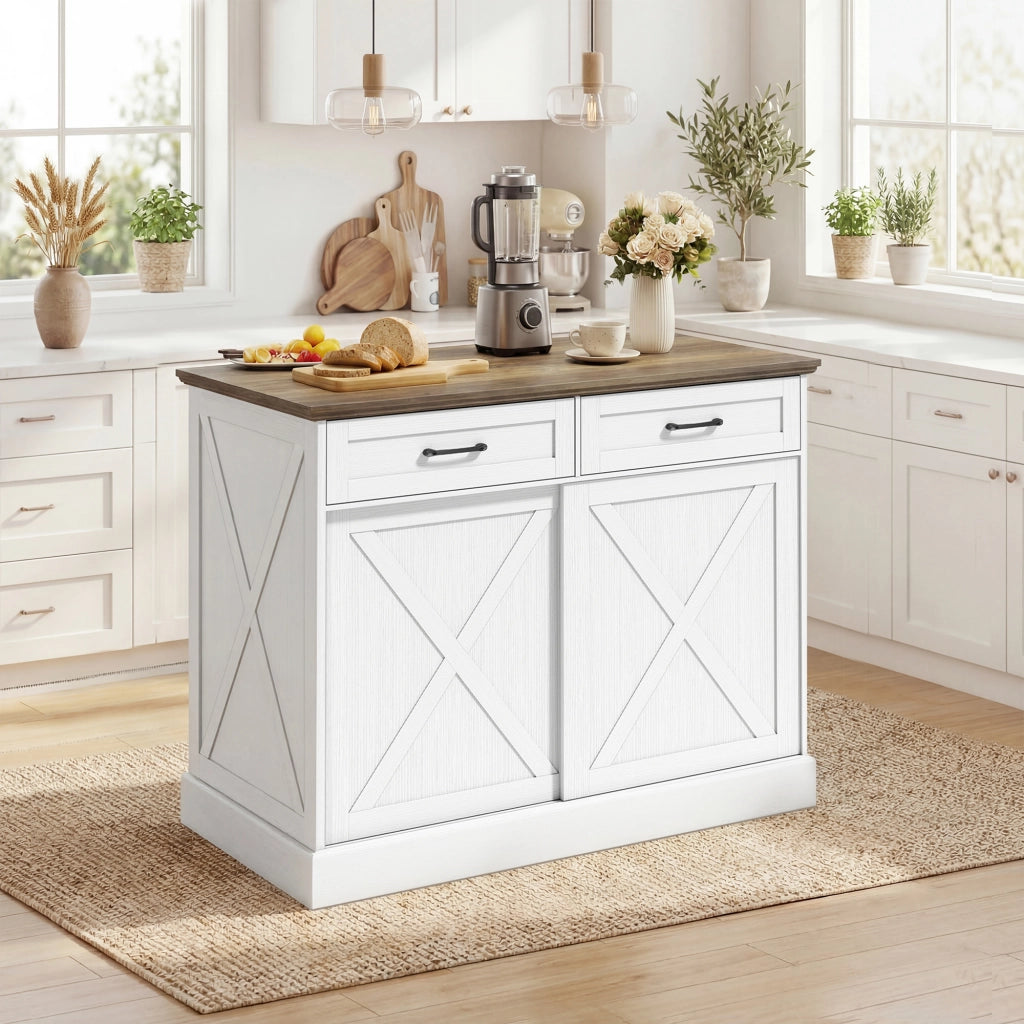 Tavolo da cucina centrale ¨C Minimal ¨C Bianco