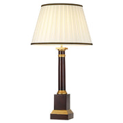Lampada da tavolo Louviers legno rosso/oro 83cm E27