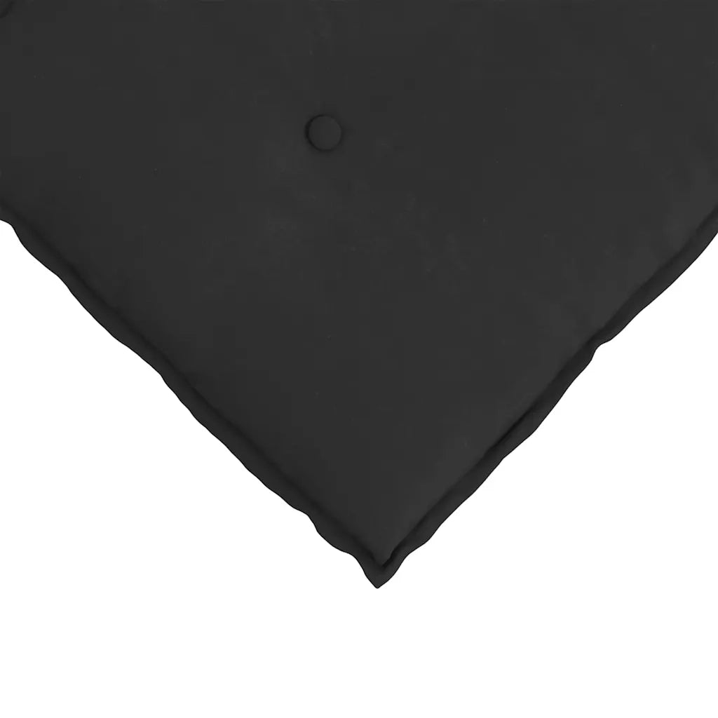 Cuscino per Schiena | Cuscino dorsale Nero 60 x 50 cm Tessuto in Microfibra