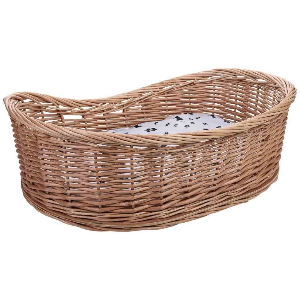 Cuccia in vimini per animali 60x45x12/19h cm