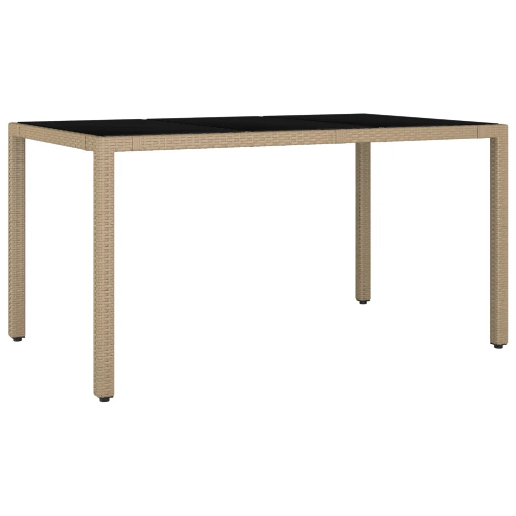 Set da Pranzo da Giardino 5 pz con Cuscini Beige in Polyrattan 3277571