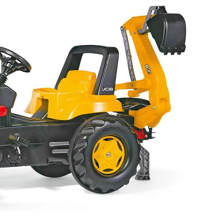 Trattore a pedali per bambini JCB con ruspa ed escavatore