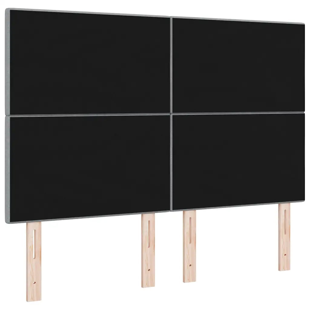 Testiera LED con strisce LED Grigio chiaro 144 cm Tessuto 3338423