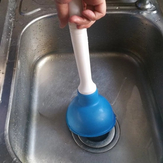 Pompa a Manovella - Aspirapolvere per Bagno e WC - Blu