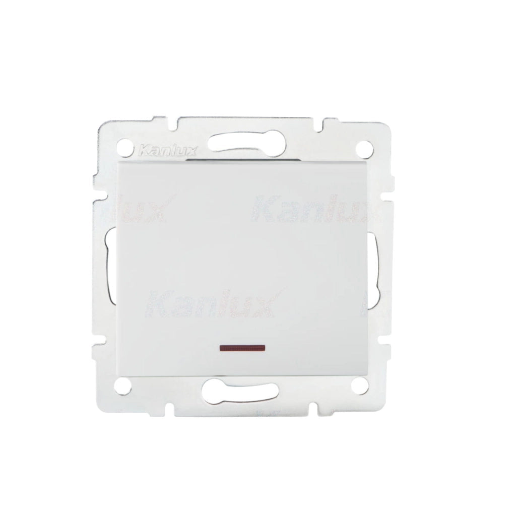 Interruttore unipolare LED LOGI bianco Kanlux 25078
