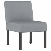 Poltrona | Sedia Pantofola in Tessuto Grigio Chiaro