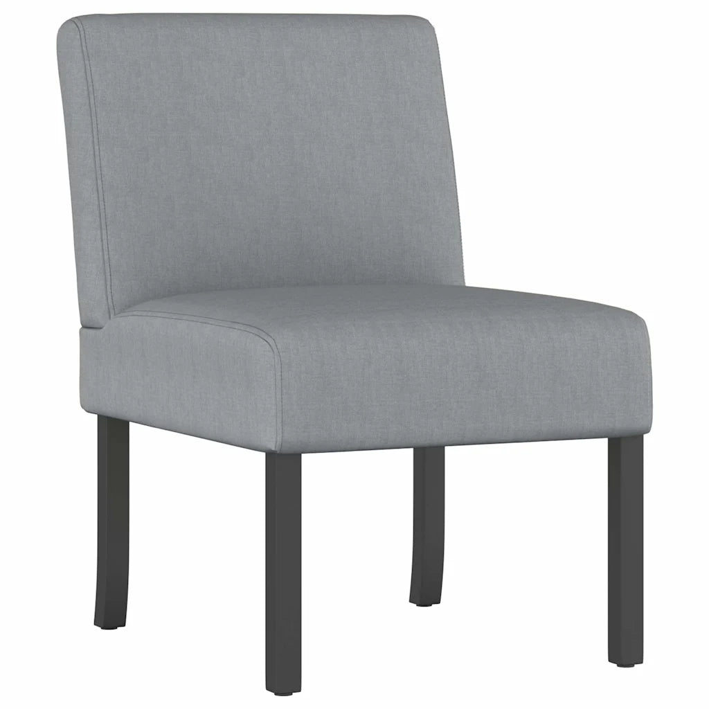 Poltrona | Sedia Pantofola in Tessuto Grigio Chiaro