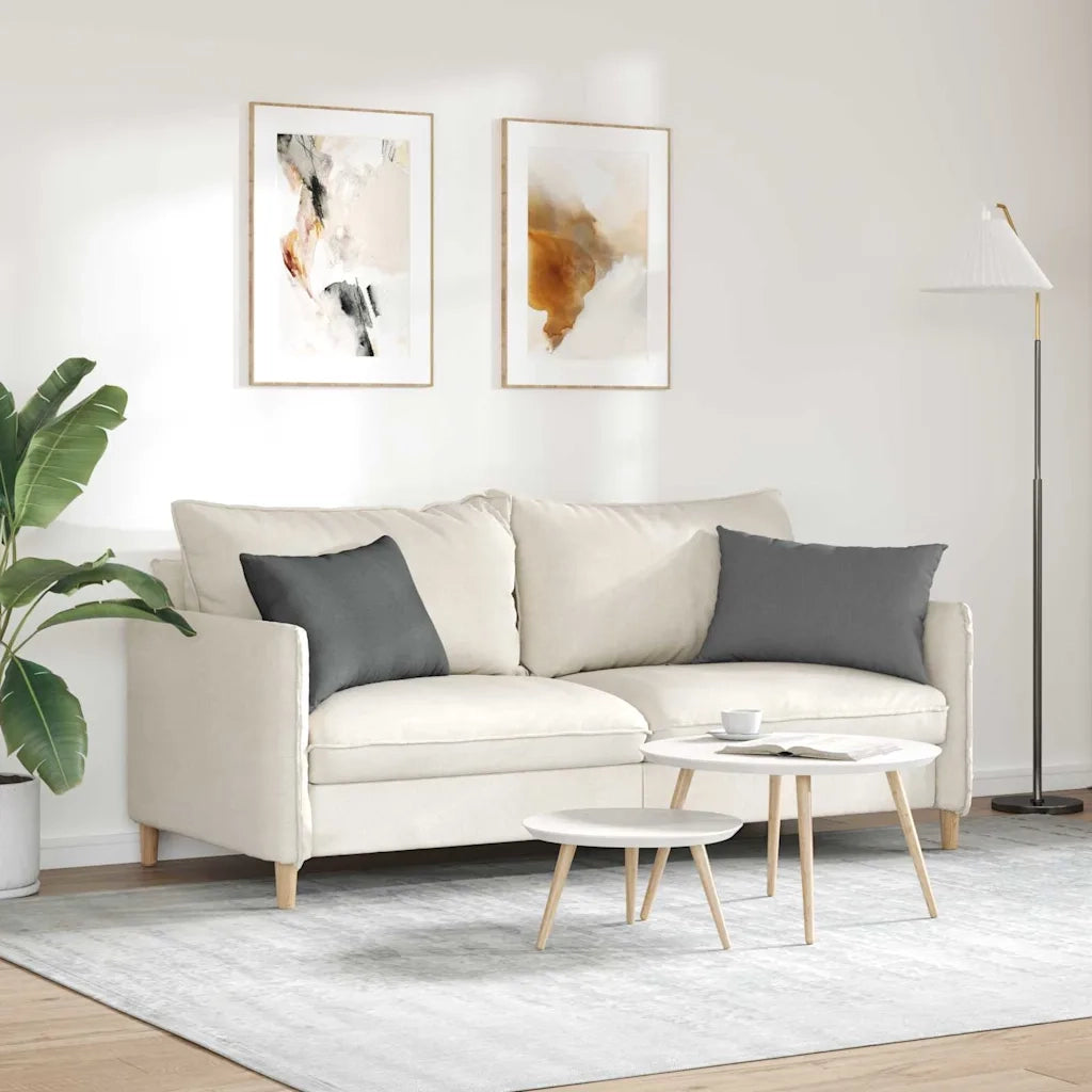 Cuscini da Divano 2 pz | Cuscini per sedie Grigio scuro 60 x 40 cm Tessuto