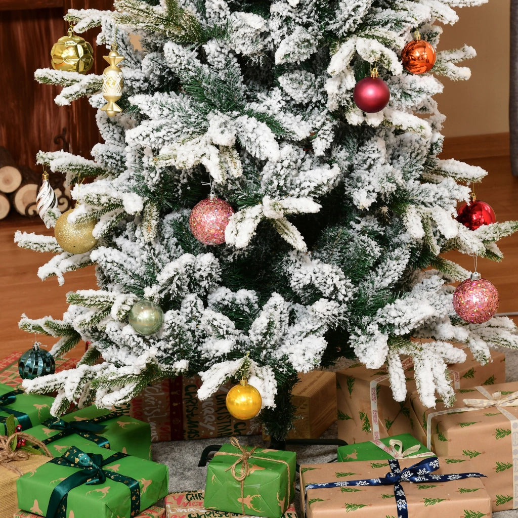 Albero di Natale Artificiale 210 cm ¨C Minimal ¨C Verde Bianco