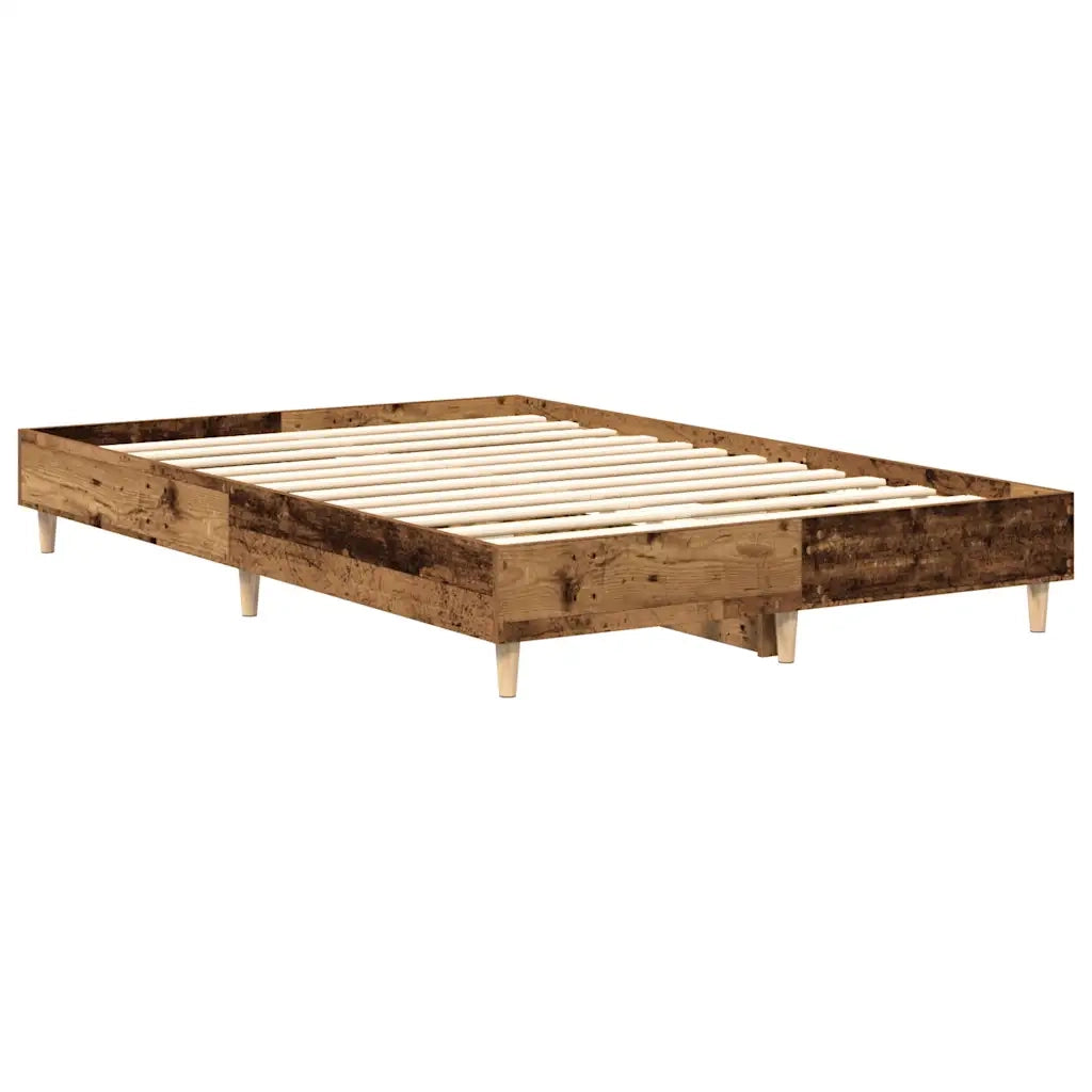Giroletto senza Materasso-Struttura Letto Legno Antico 120x190 cm in Truciolato