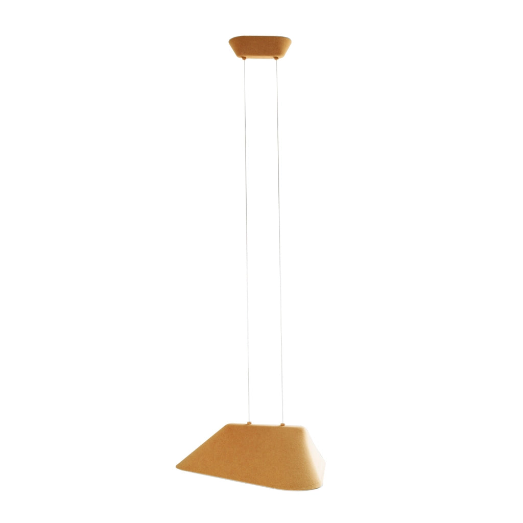 Lampada a sospensione in feltro gialla LED 8W Maxlight