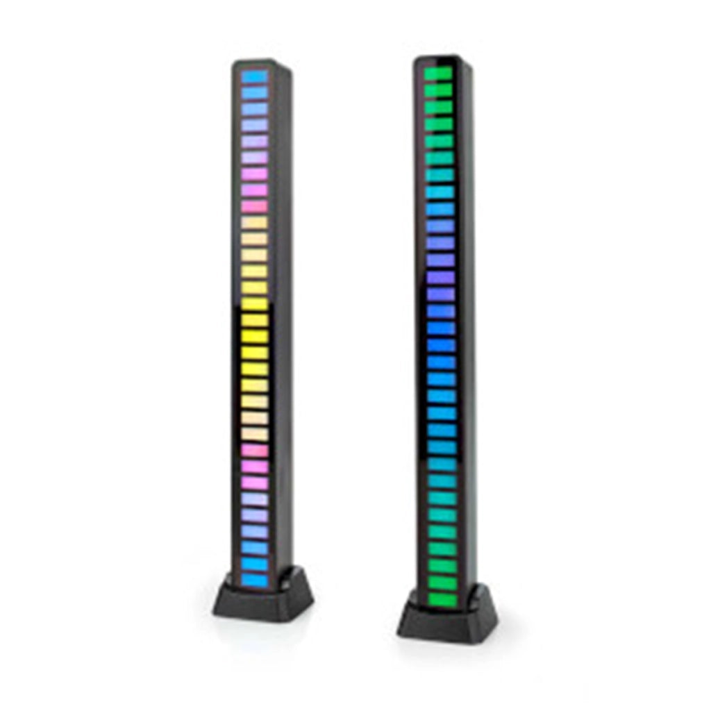 64 LED RGB Gaming Light Duo Pack per Desktop / Laptop con microfono Nero Nedis