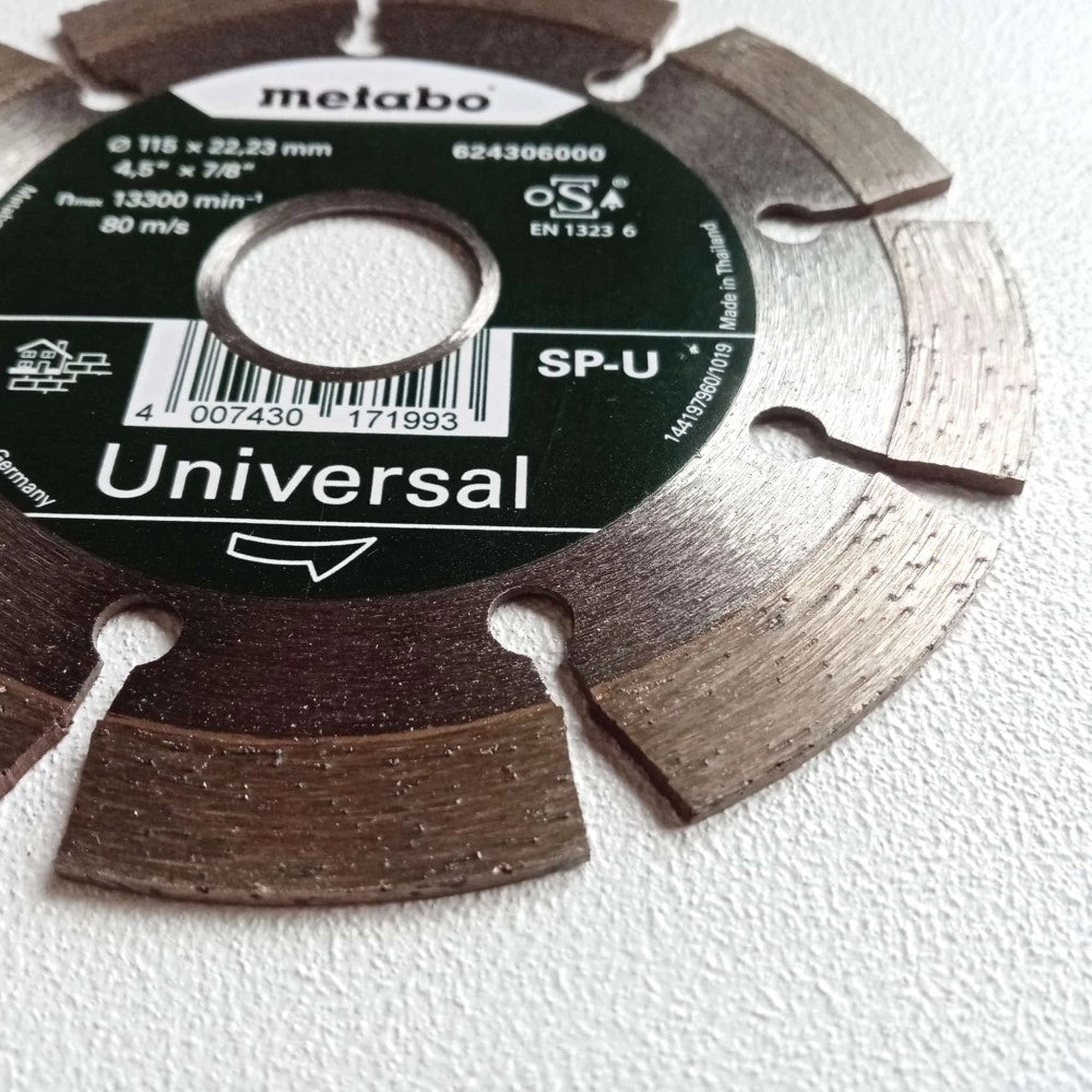 Metabo 115x22,23mm sp-u universal disco diamantato per edilizia