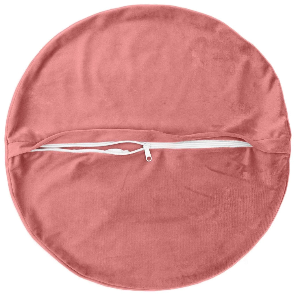 Cuscino con cuscino HEERLEN 2 pz Rosa Velluto 929345