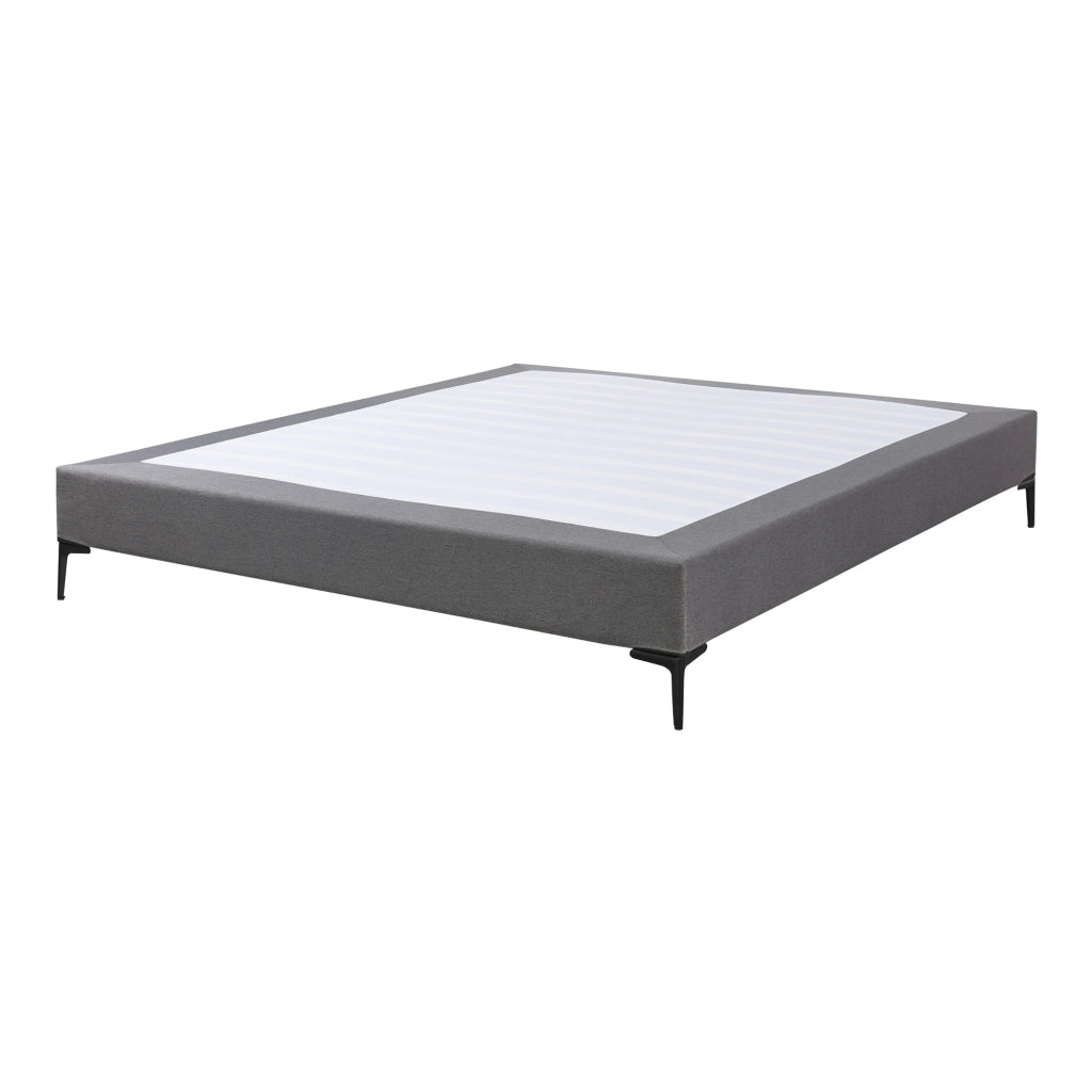 Letto Matrimoniale Lilla 180x200 cm con Fodera Protettiva - Grigio Scuro [en.casa]