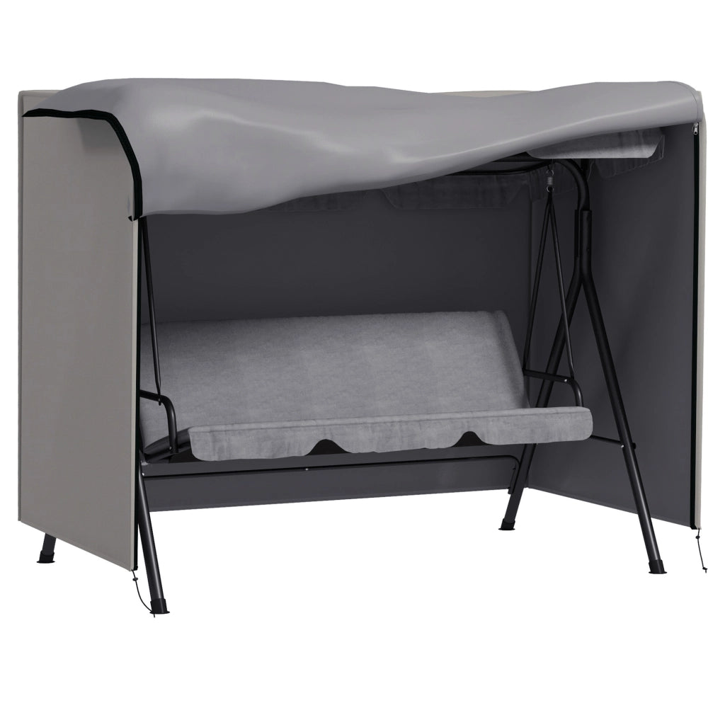 Copertura per altalena da giardino ¨C Minimal ¨C grigio 205x124x164 cm