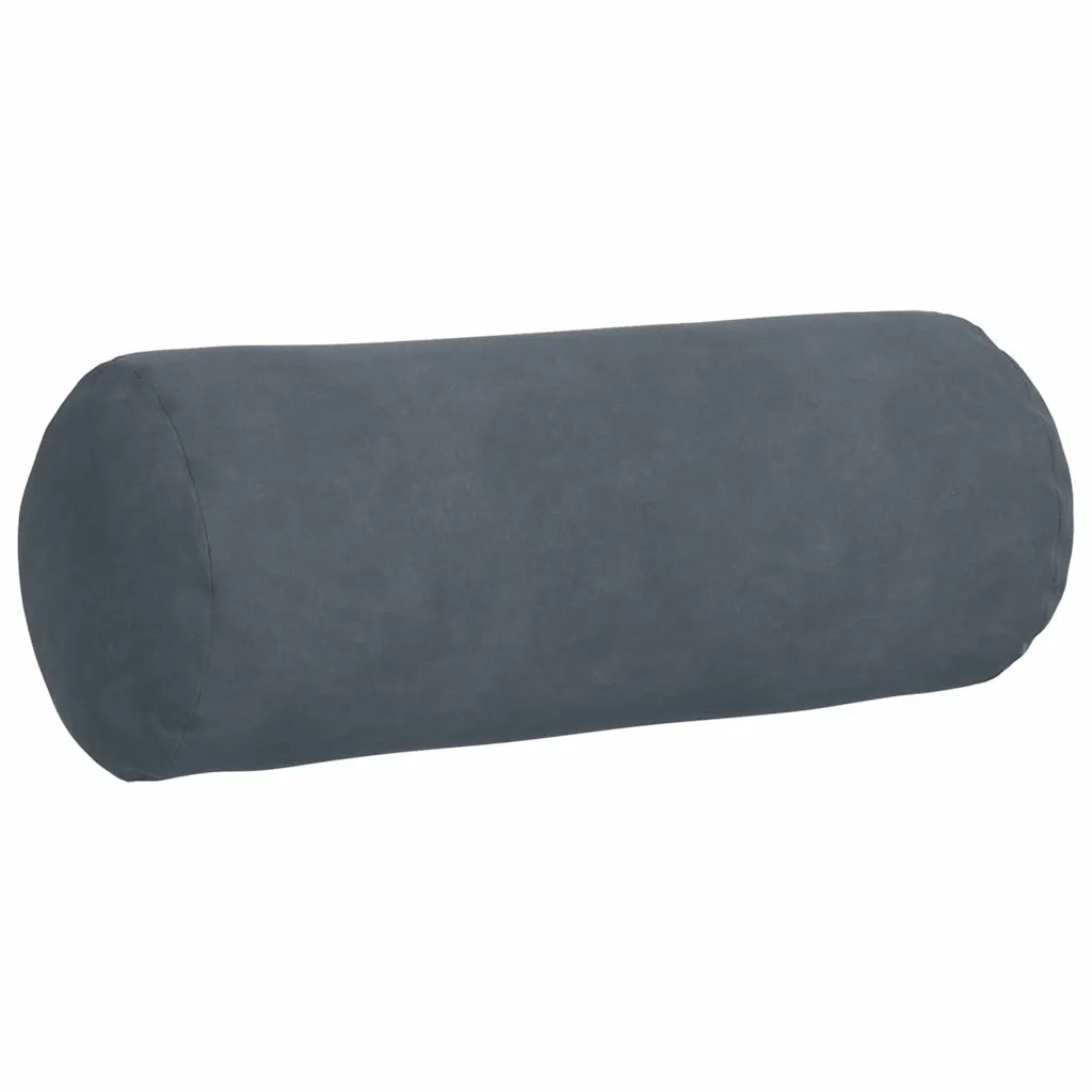 Cuscini a rullo 2 pz | Cuscini per sedie Grigio scuro ? 15 x 40 cm