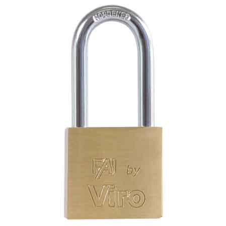 LUCCHETTO AD ARCO LUNGO 'FAI' 30x64 mm - VIRO