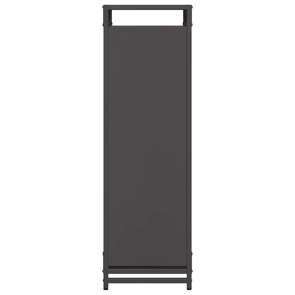 Rastrelliera per Legna da Ardere Nera 60x28x90 cm CFW3443765
