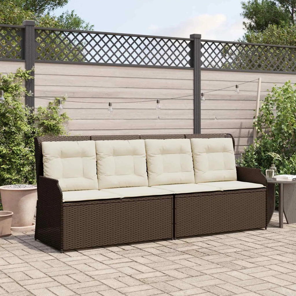 Panchina da Giardino | Panca da Giardino Marrone polyrattan