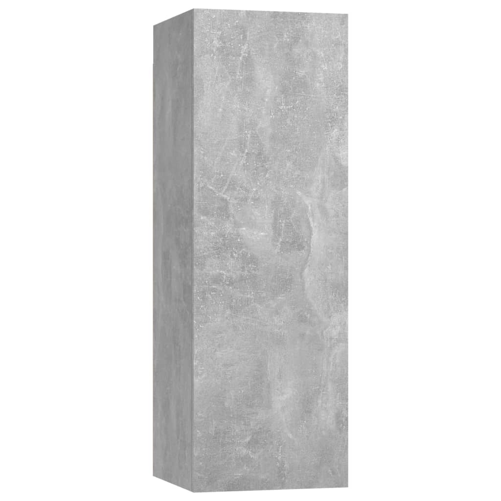 Set di mobili da 3 pezzi tra cui armadio credenza mobile TV televisore per soggiorno camera da letto salotto legno ingegnerizzato grigio 02_0024511