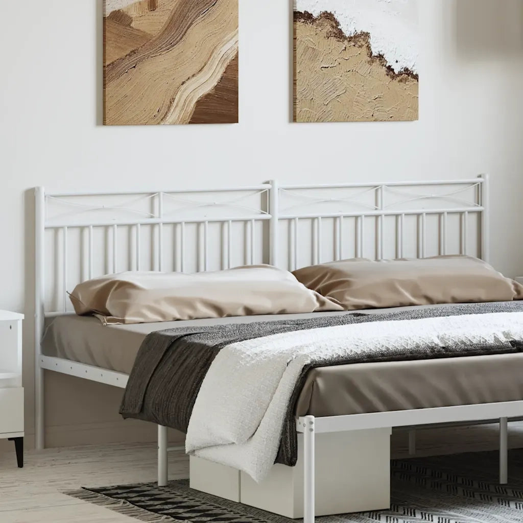 Testiera di Ricambio in Metallo Bianco 180 cm 373776