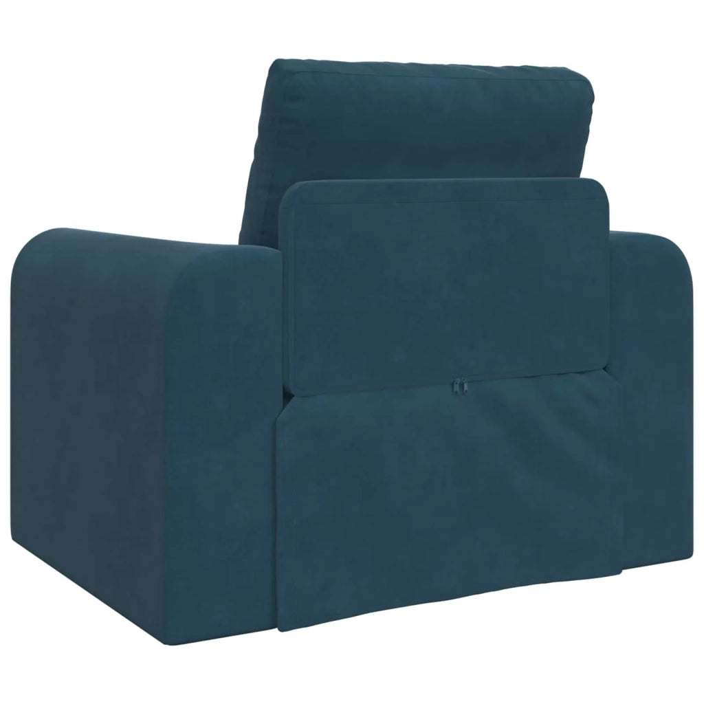 Divano letto Blu 98 x 71 x 83 cm Velluto 4106665