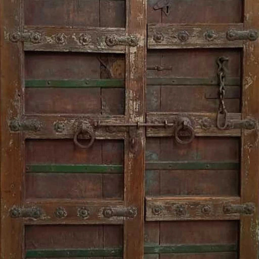 Porta in legno fatta a mano 99x7x211h cm