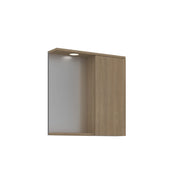 Mobile da bagno con specchio "Purus 65" - 63 x 18 x 68 cm - Rovere Sonomo