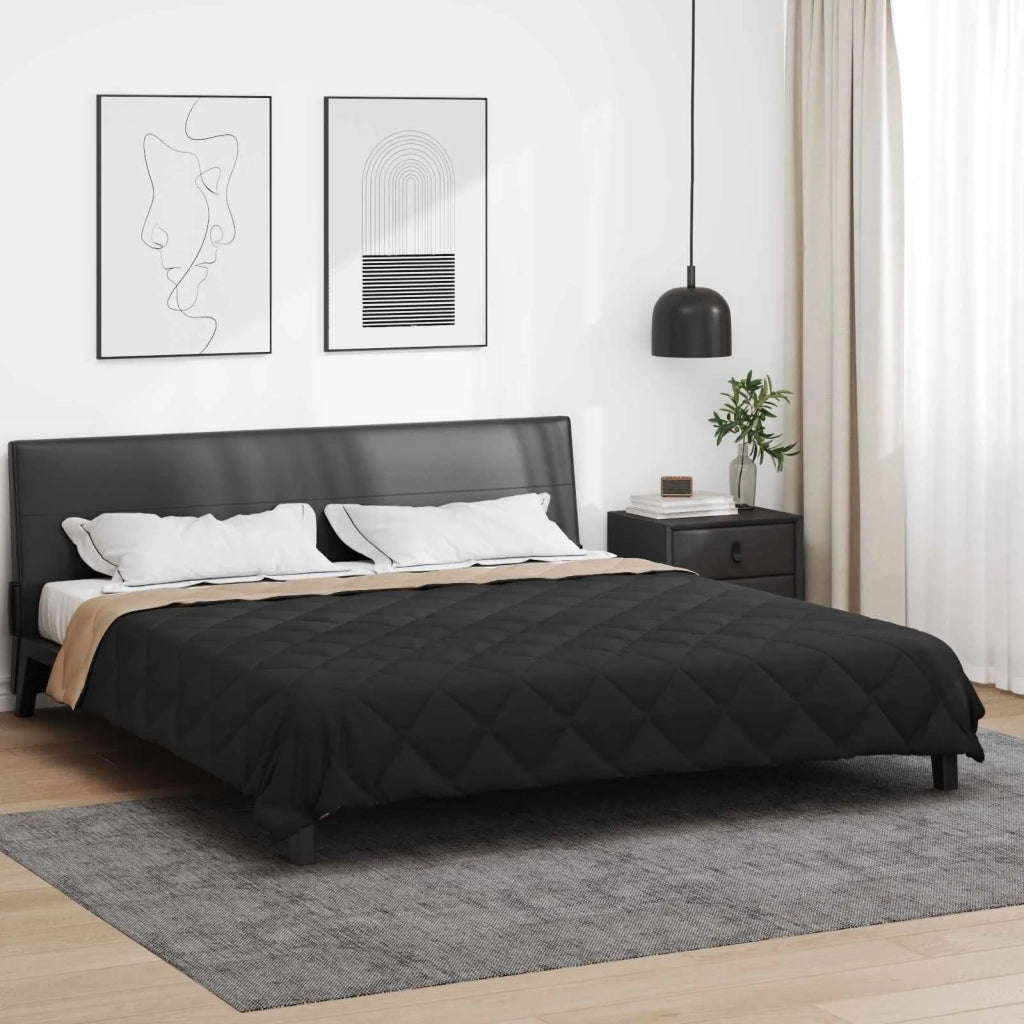 Piumone Completo Annuale Nero e Talpa 220 x 240 cm Microfibra 42025617